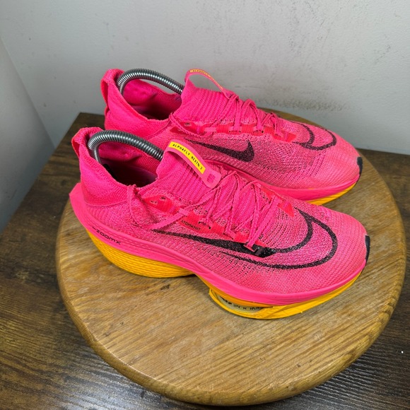 Nike Air Zoom Alphafly Next% 2 Mens 7.5 Running Shoes Pink Orange DN3555-600